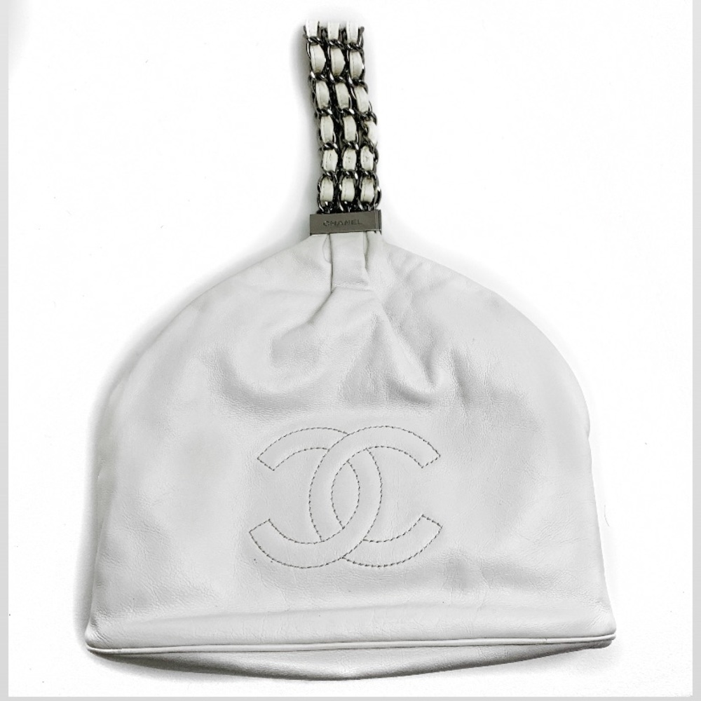 Chanel chain strap clutch bag